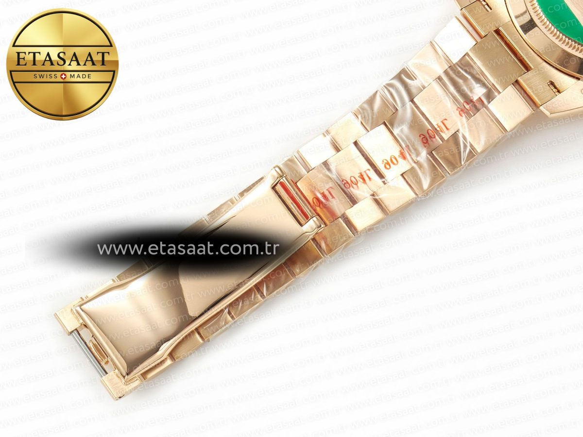 Rolex DayDate 40 228235 ARF 904L Steel Brown Crystal Diamonds Bezel on President Bracelet VR3255 - Görsel 28