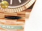 Rolex DayDate 40 228235 ARF 904L Steel Brown Stick Dial on President Bracelet VR3255 - Görsel 13