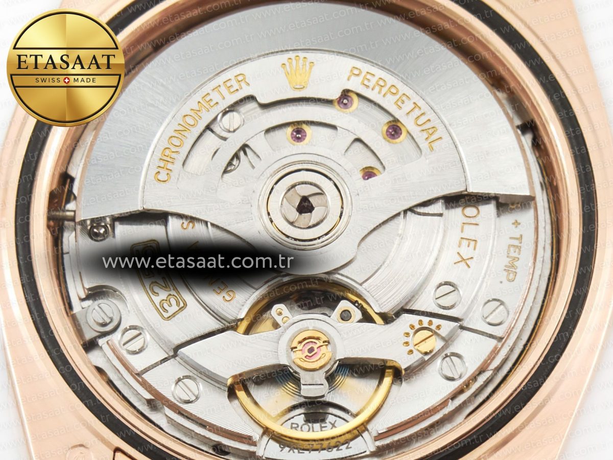Rolex DayDate 40 228235 ARF 904L Steel Brown Stick Dial on President Bracelet VR3255 - Görsel 20