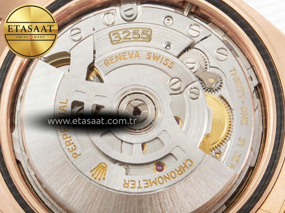 Rolex DayDate 40 228235 ARF 904L Steel Brown Stick Dial on President Bracelet VR3255 - Görsel 21