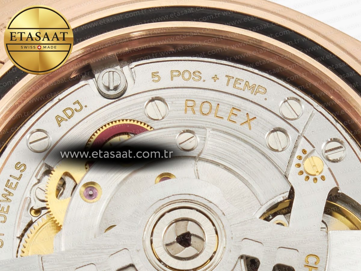 Rolex DayDate 40 228235 ARF 904L Steel Brown Stick Dial on President Bracelet VR3255 - Görsel 23