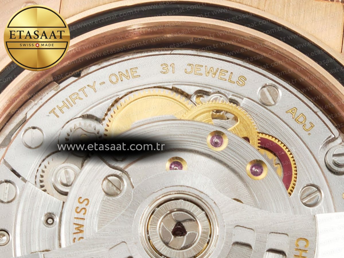 Rolex DayDate 40 228235 ARF 904L Steel Brown Stick Dial on President Bracelet VR3255 - Görsel 24