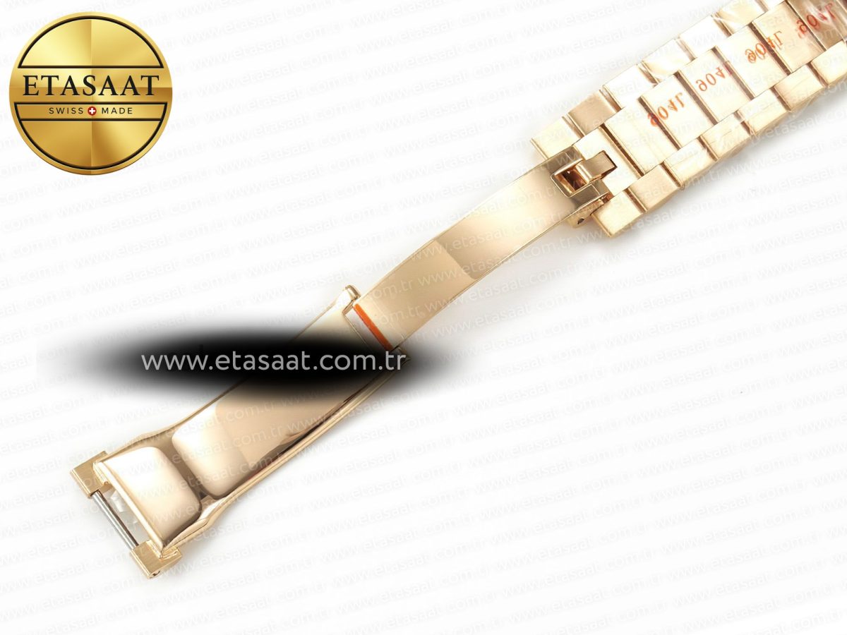 Rolex DayDate 40 228235 ARF 904L Steel Brown Stick Dial on President Bracelet VR3255 - Görsel 29