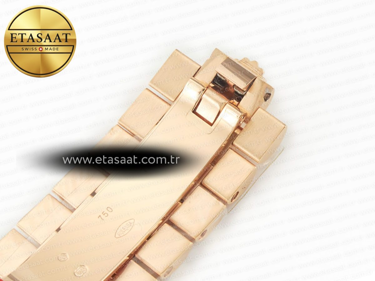 Rolex DayDate 40 228235 ARF 904L Steel Brown Stick Dial on President Bracelet VR3255 - Görsel 32