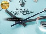 Rolex DayDate 40 228236 ARF 904L Steel Tiffany Blue Crystal Diamonds Bezel on President Bracelet VR3255 - Görsel 10