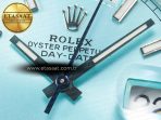 Rolex DayDate 40 228236 ARF 904L Steel Tiffany Blue Stick Dial on President Bracelet VR3255 - Görsel 10