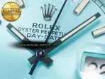 Rolex DayDate 40 228236 ARF 904L Steel Tiffany Blue Stick Dial on President Bracelet VR3255 - Görsel 10