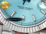 Rolex DayDate 40 228236 ARF 904L Steel Tiffany Blue Stick Dial on President Bracelet VR3255 - Görsel 12