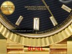Rolex DayDate 40 228238 ARF 904L Steel Black Crystal Diamonds Bezel on President Bracelet VR3255 - Görsel 12