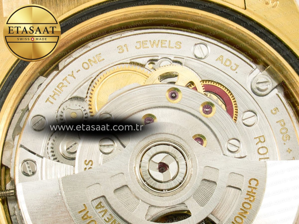 Rolex DayDate 40 228238 ARF 904L Steel Black Crystal Diamonds Bezel on President Bracelet VR3255 - Görsel 20