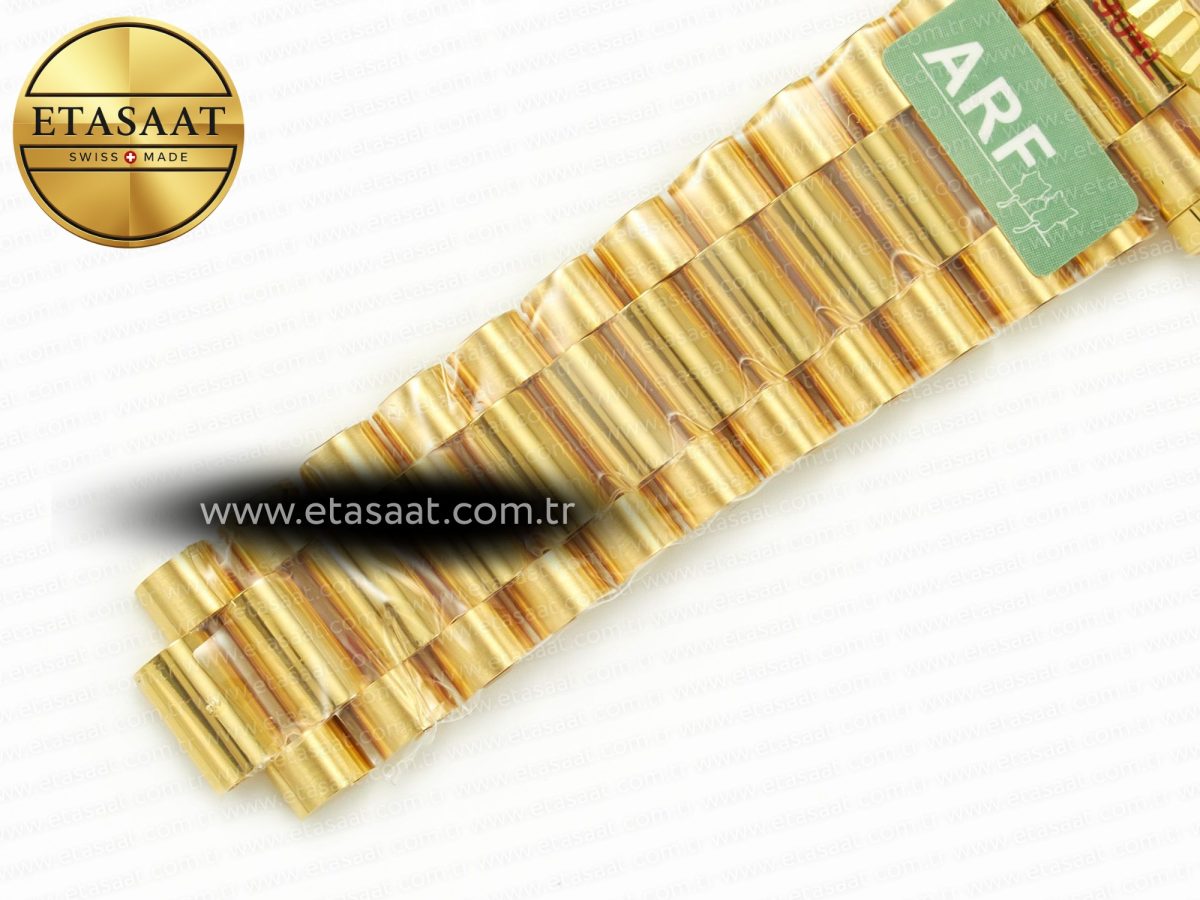 Rolex DayDate 40 228238 ARF 904L Steel Black Crystal Diamonds Bezel on President Bracelet VR3255 - Görsel 25