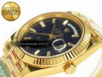 Rolex DayDate 40 228238 ARF 904L Steel Black Crystal Diamonds Bezel on President Bracelet VR3255 - Görsel 6