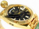 Rolex DayDate 40 228238 ARF 904L Steel Black Crystal Diamonds Bezel on President Bracelet VR3255 - Görsel 7