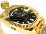 Rolex DayDate 40 228238 ARF 904L Steel Black Crystal Diamonds Bezel on President Bracelet VR3255 - Görsel 7