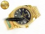 Rolex DayDate 40 228238 ARF 904L Steel Black Crystal Diamonds Bezel on President Bracelet VR3255 - Görsel 8