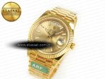 Rolex DayDate 40 228238 ARF 904L Steel Gold Stick Dial on President Bracelet VR3255