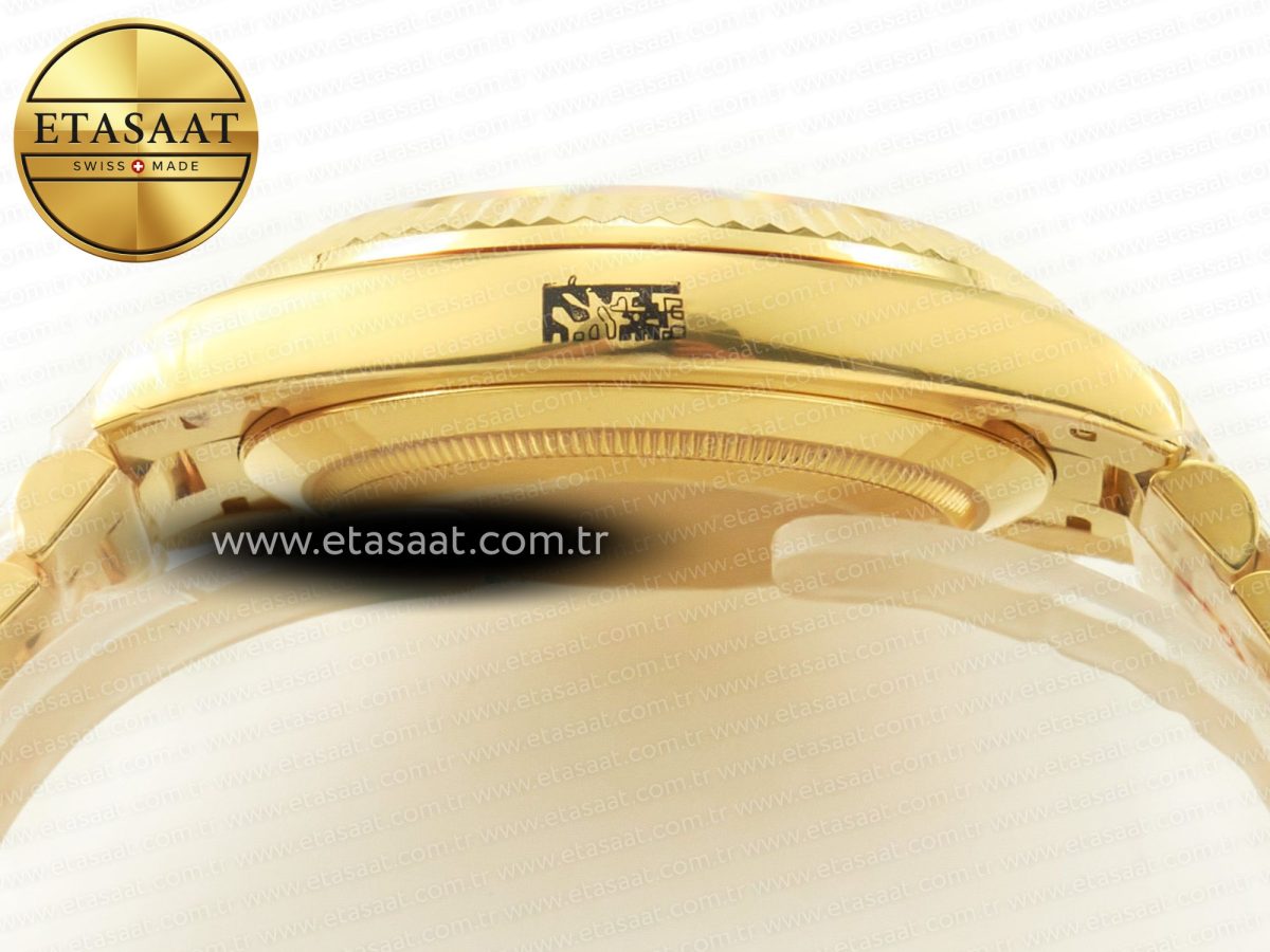 Rolex DayDate 40 228238 ARF 904L Steel Gold Stick Dial on President Bracelet VR3255 - Görsel 13