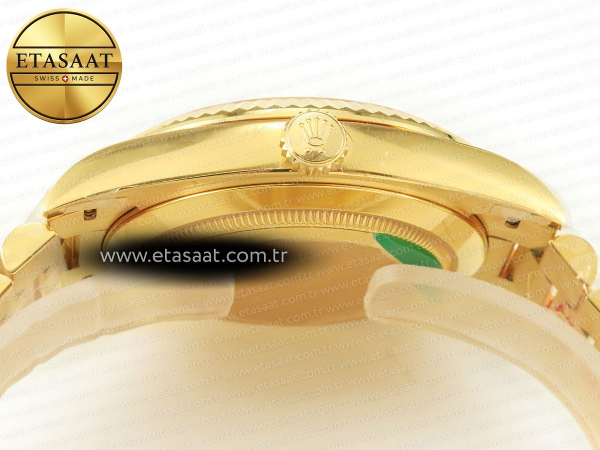 Rolex DayDate 40 228238 ARF 904L Steel Gold Stick Dial on President Bracelet VR3255 - Görsel 14