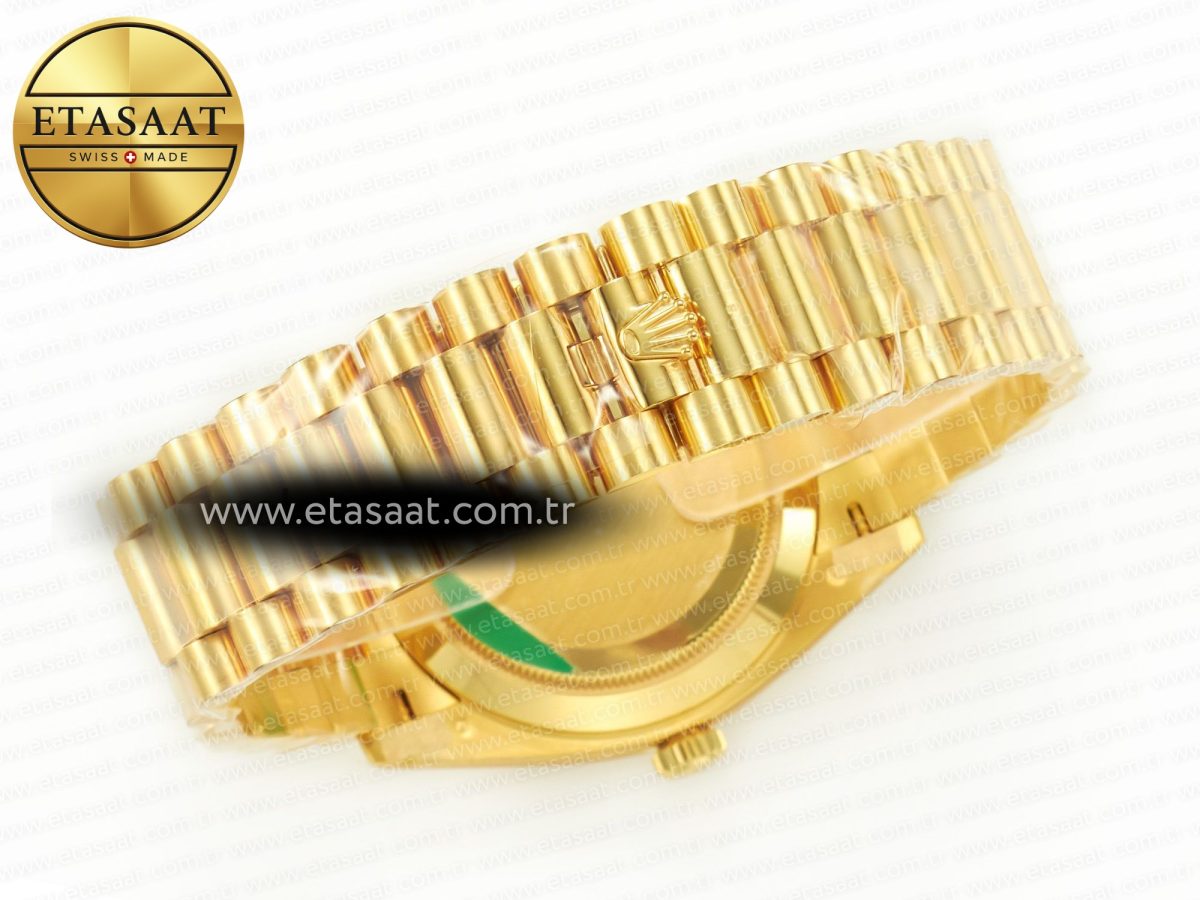 Rolex DayDate 40 228238 ARF 904L Steel Gold Stick Dial on President Bracelet VR3255 - Görsel 15