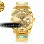 Rolex Day-Date 40 228238 ARF Altın Çizgi Kadran VR3255 Eta Saat - Görsel 3 - 1:1 Süper Klon Saat