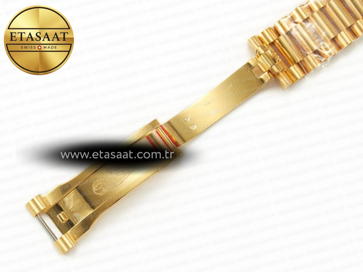 Rolex DayDate 40 228238 ARF 904L Steel Gold Stick Dial on President Bracelet VR3255 - Görsel 30