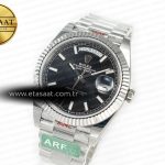 Rolex DayDate 40 228239 ARF 904L Steel Black Dial on President Bracelet VR3255