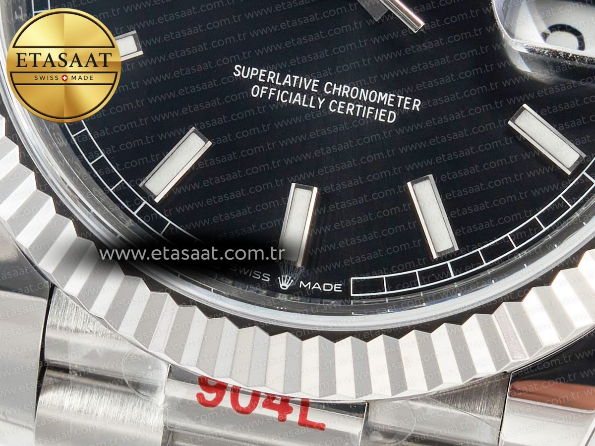Rolex DayDate 40 228239 ARF 904L Steel Black Dial on President Bracelet VR3255 - Görsel 12