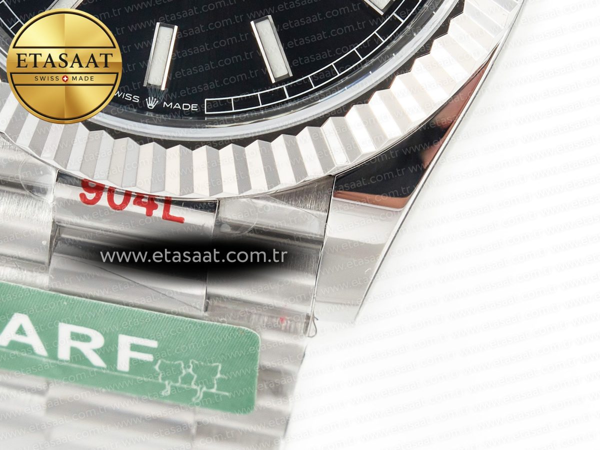 Rolex DayDate 40 228239 ARF 904L Steel Black Dial on President Bracelet VR3255 - Görsel 13