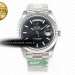 Rolex Day-Date 40 228239 ARF Siyah Kadran President VR3255 Eta Saat - Görsel 3 - 1:1 Süper Klon Saat