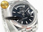 Rolex DayDate 40 228239 ARF 904L Steel Black Dial on President Bracelet VR3255 - Görsel 6