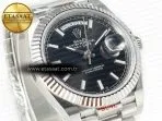 Rolex DayDate 40 228239 ARF 904L Steel Black Dial on President Bracelet VR3255 - Görsel 6