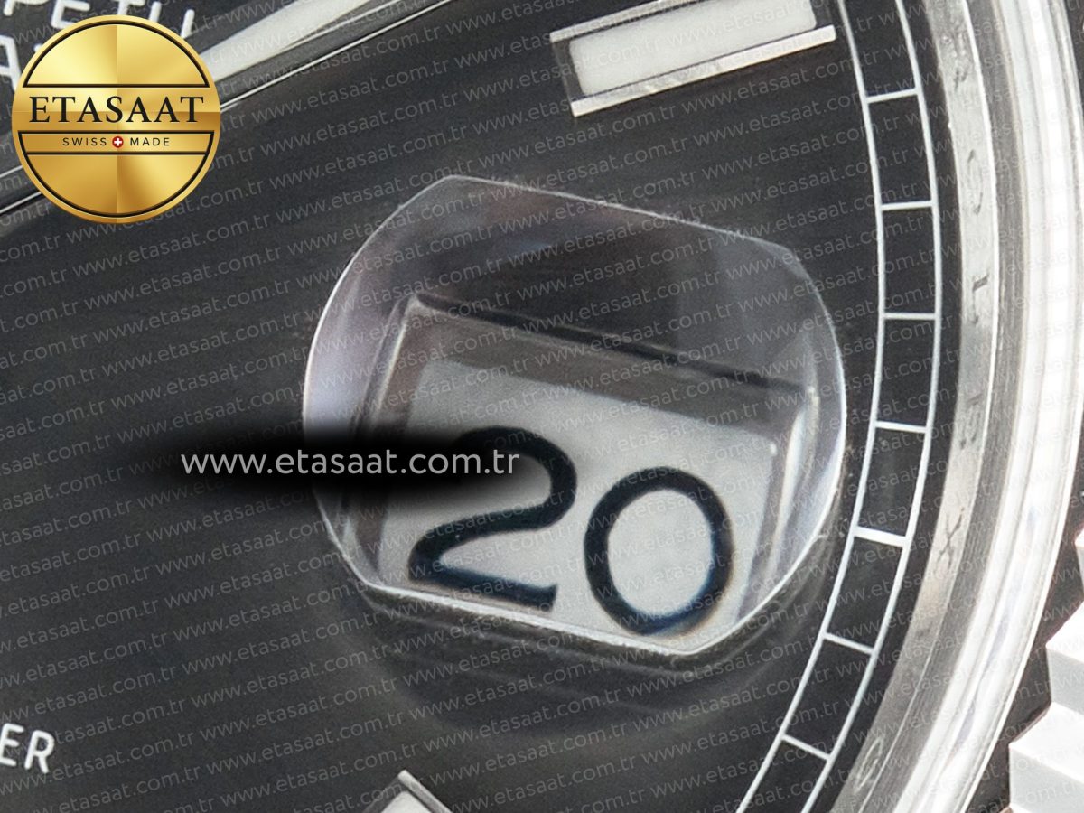 Rolex DayDate 40 228239 ARF 904L Steel Grey Stick Dial on President Bracelet VR3255 - Görsel 11