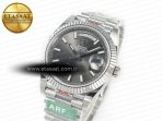 Rolex DayDate 40 228239 ARF 904L Steel Grey Stick Dial on President Bracelet VR3255 - Görsel 2