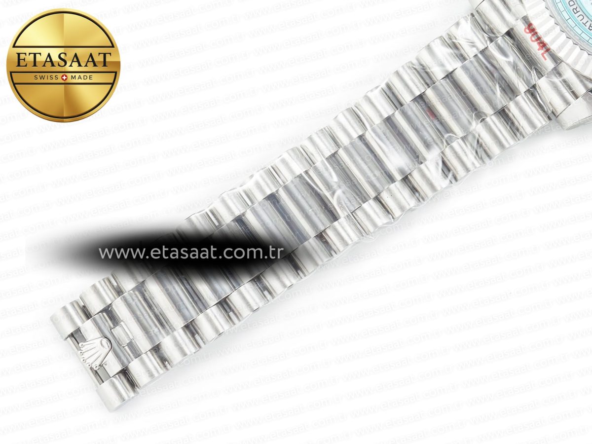 Rolex DayDate 40 228239 ARF 904L Steel Grey Stick Dial on President Bracelet VR3255 - Görsel 27