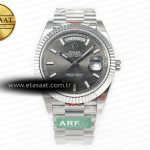 Rolex Day-Date 40 228239 ARF Gri Çizgi İndeks Kadran VR3255 Eta Saat - Görsel 3 - 1:1 Süper Klon Saat
