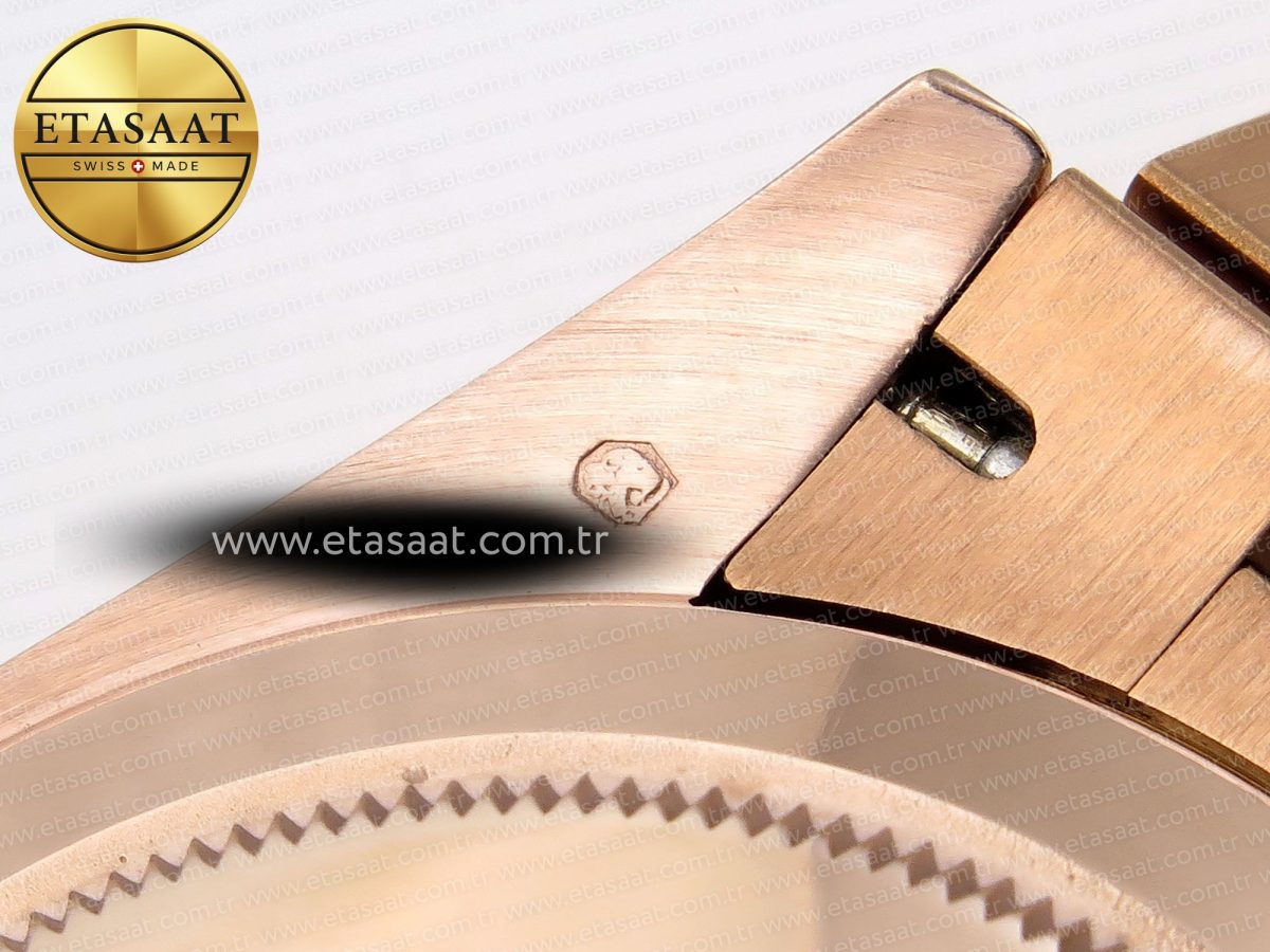 Rolex DayDate GREEN ROMAN DIAL ON PRESIDENT A2836 - Görsel 13
