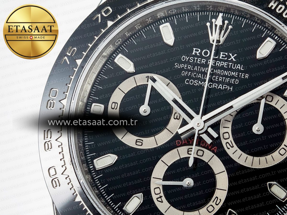 Rolex Daytona 116500 VSF 1:1 Best Edition 904L Steel Black Dial on SS Braclet DD4130 - Görsel 12