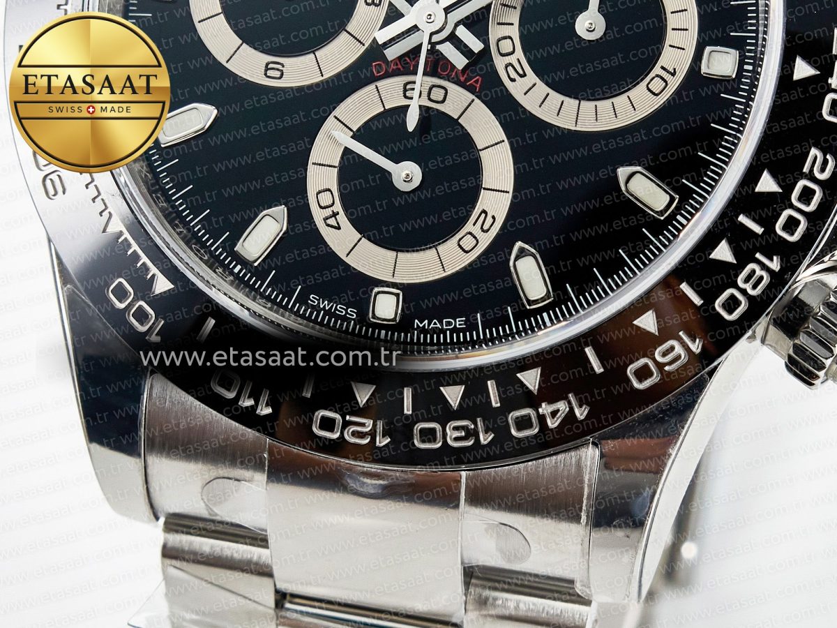 Rolex Daytona 116500 VSF 1:1 Best Edition 904L Steel Black Dial on SS Braclet DD4130 - Görsel 14