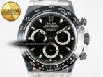 Rolex Daytona 116500 VSF 1:1 Best Edition 904L Steel Black Dial on SS Braclet DD4130 - Görsel 4