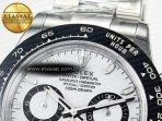 Rolex Daytona 116500 VSF 1:1 Best Edition 904L Steel White Dial on SS Braclet DD4130 - Görsel 10