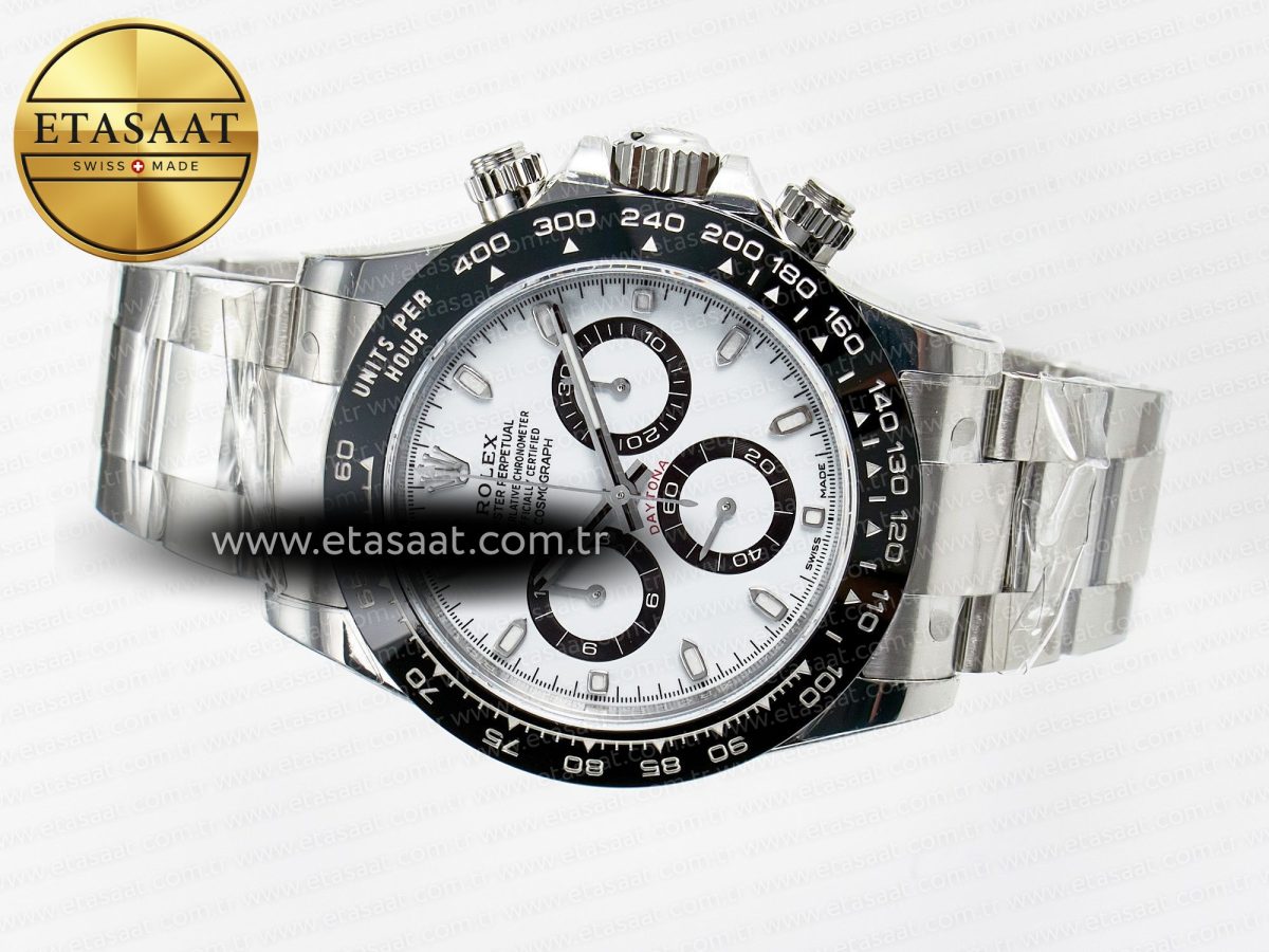 Rolex Daytona 116500 VSF 1:1 Best Edition 904L Steel White Dial on SS Braclet DD4130 - Görsel 9