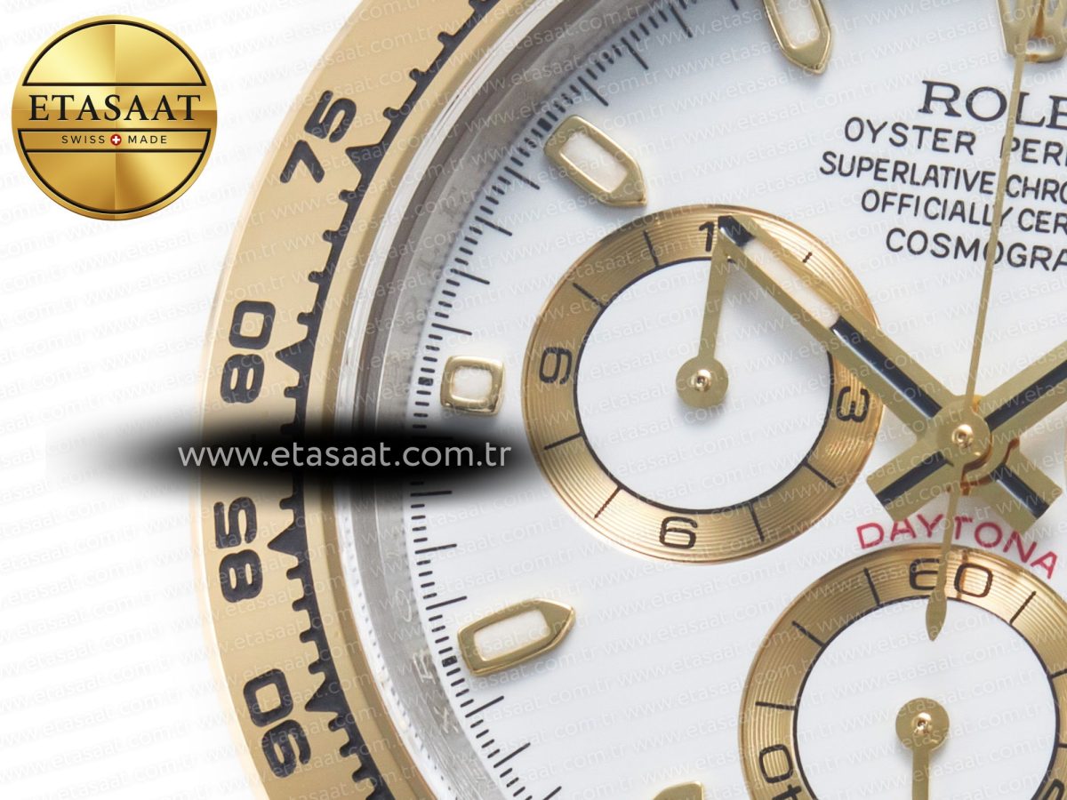 Rolex Daytona 116503 Clean 1:1 Best Edition 904L SS Case and Bracelet White Dial SA4130 - Görsel 10