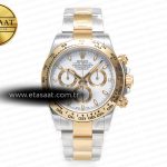 Rolex Daytona 116503 Clean Beyaz Kadran SA4130 Eta Saat - Görsel 3 - 1:1 Süper Klon Saat