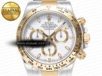 Rolex Daytona 116503 Clean 1:1 Best Edition 904L SS Case and Bracelet White Dial SA4130 - Görsel 4