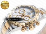 Rolex Daytona 116503 Clean 1:1 Best Edition 904L SS Case and Bracelet White Dial SA4130 - Görsel 6