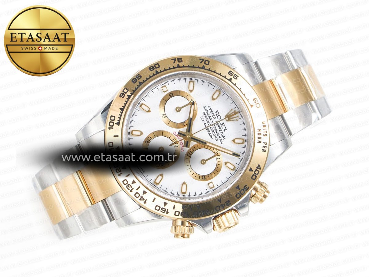 Rolex Daytona 116503 Clean 1:1 Best Edition 904L SS Case and Bracelet White Dial SA4130 - Görsel 8