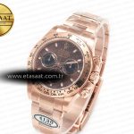 Rolex Daytona 116505 RG Clean 1:1 Best Edition Brown Stick Dial on RG Bracelet A4130