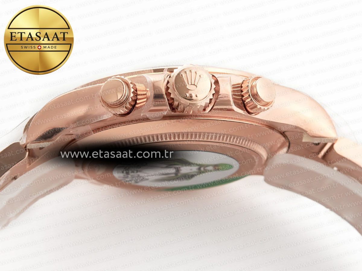 Rolex Daytona 116505 RG Clean 1:1 Best Edition Brown Stick Dial on RG Bracelet A4130 - Görsel 15