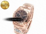 Rolex Daytona 116505 RG Clean 1:1 Best Edition Brown Stick Dial on RG Bracelet A4130 - Görsel 2