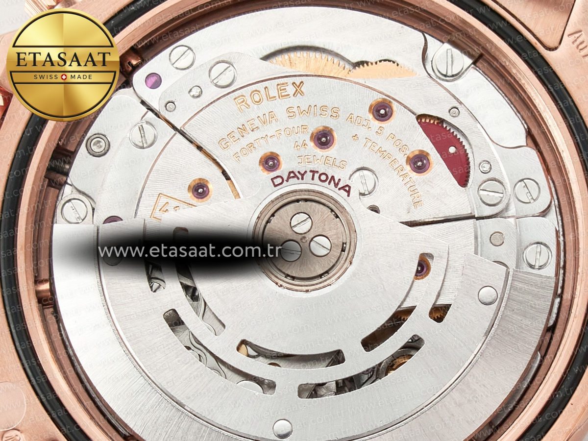 Rolex Daytona 116505 RG Clean 1:1 Best Edition Brown Stick Dial on RG Bracelet A4130 - Görsel 20